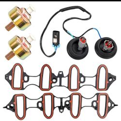 Dual Knock Sensors with Wiring Harness and Intake Manifold Gasket Kit | for Chev