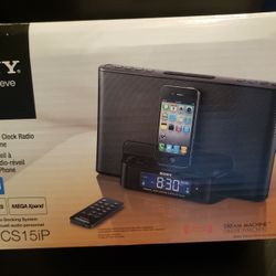 Sony ICF-CS15iP radio/dock/alarm clock

