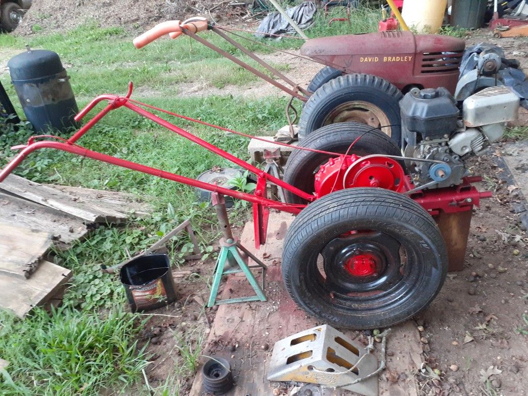 1940s 50s And A 1958 Super 575 David Bradley Twowheel Tractor Two Are