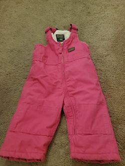 Insulated pink overalls