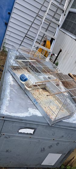 Breeding cage divides in half