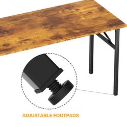 Overbed Table with Wheels, Queen Full Size Mobile Computer Desk, Standing Laptop Cart, Over Bed Table with Heavy Duty Metal Leg, for Bedroom 16" D x 7