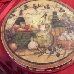 Pretty Glass Lazy Susan, Does Rotate