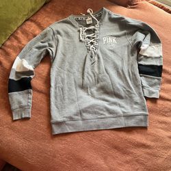 VS PINK FLEECE OVERSIZED CREWNECK