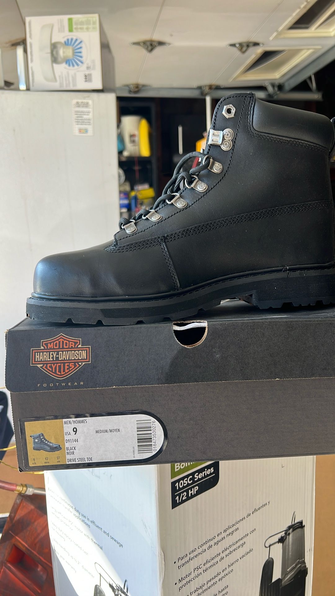 work boots Harley-Davidson size 9