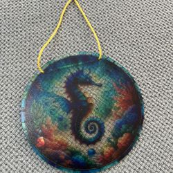 NEW Seahorse Hanging Decor / Sun Catcher – Coastal Theme