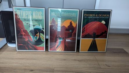 SpaceX Mars Colorizations Series Prints (Framed)