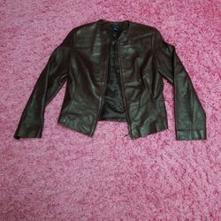 Ann Taylor Leather Jacket size 8
