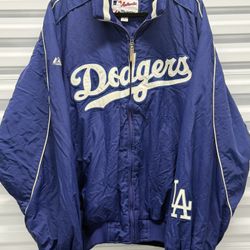 VTG Majestic Los Angeles Dodgers Dugout Jacket XL | Early 2000’s Y2K 
