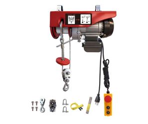 ZHAN YING ZY-440 440lb Electric Hoist Winch 110V 14ft Wired Remote 40ft Lift