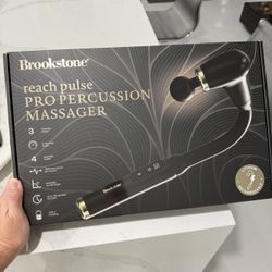 New Deep Tissue Massage Gun with U-Shaped Design & Long Handle - Handheld Back Massager with 4 Heads, 6 Speeds, USB-C Rechargeable