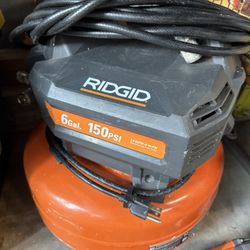 Ridgid Compressor And Ridgid 18g Nailer