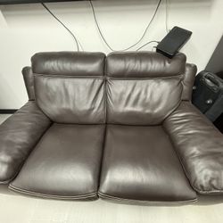 Leather Reclining Couch 
