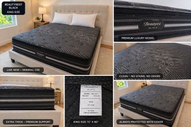 Luxury Beautyrest Black King – Like New – MUST SELL – Boca Raton