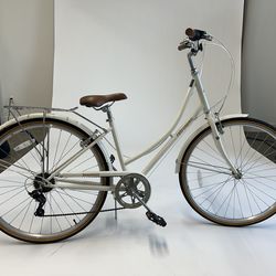 Retrospec Beaumont 7-Speed City Bike (Eggshell, Size 42)