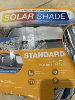 Solar Car Shade for front windshield 30” x 57”