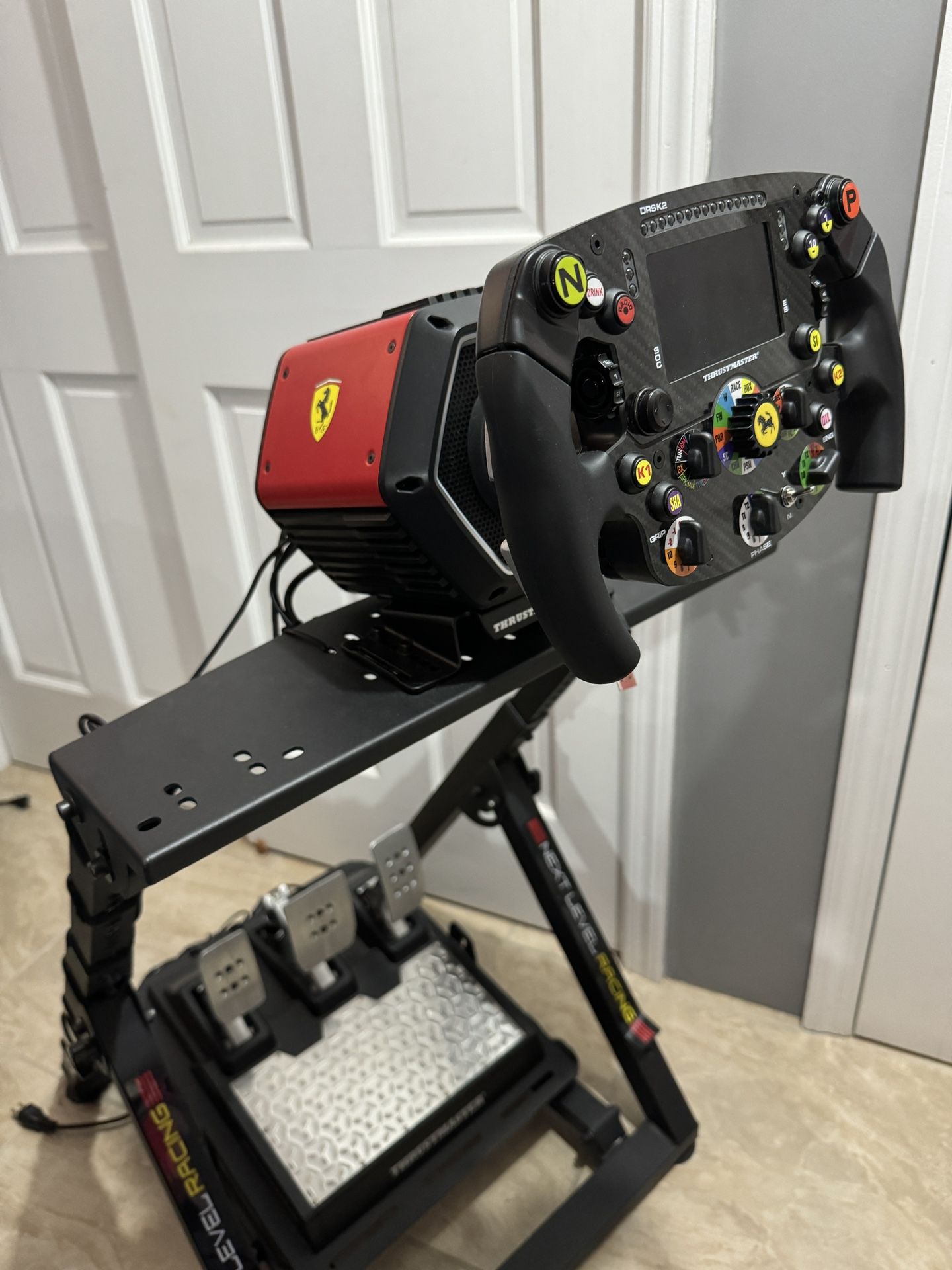 Thrustmaster T818 Ferrari SF1000 Simulator / T-LCM / Upgraded Paddle / Stand Bundle