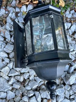 Black Outdoor Wall Lantern Light Fixture