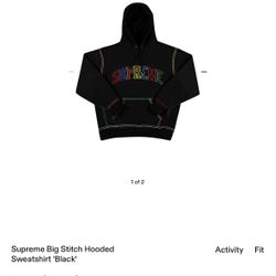 Supreme Big Stich Hooded sweatshirt