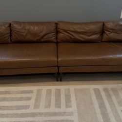Leather Couch West Elm