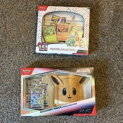 Pokemon Prismatic Evolutions Accessory Collection 151 Poster Box 