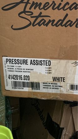 American standard pressure assisted tank