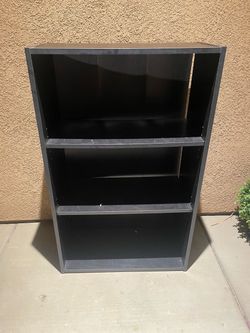 Black bookshelf