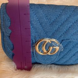 Denim Crossbody Purse 