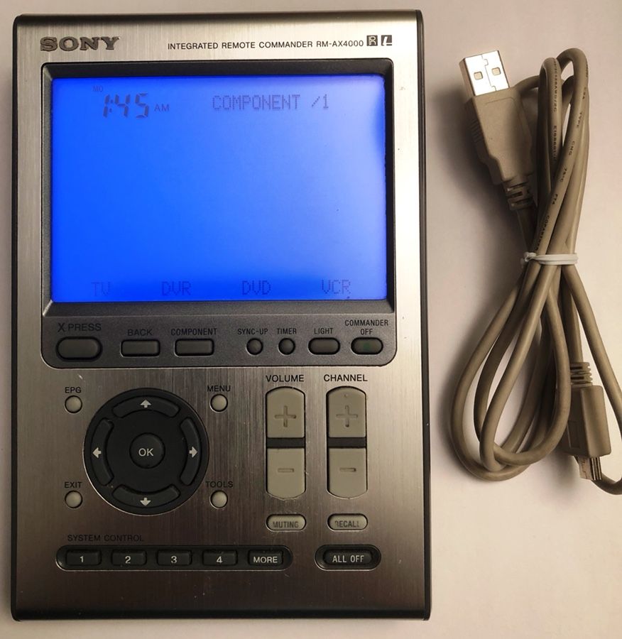 Sony Universal Integrated Remote Commander RM-AX4000