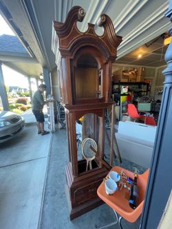 Gutted grandfather clock
