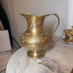 Antique Brass Pitcher (RESTORED)
