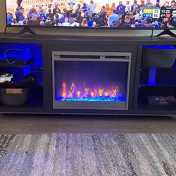TV Stand With Built In Fireplace
