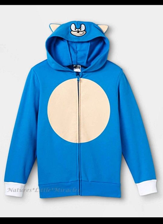 New Costume hoddie Sonic Size S  For Kids