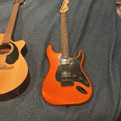 Electric And Acoustic Guitar