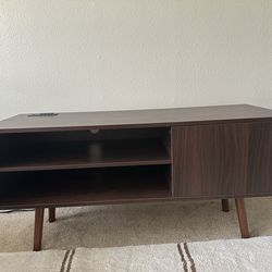 TV stand 43”x15.5” dark brown