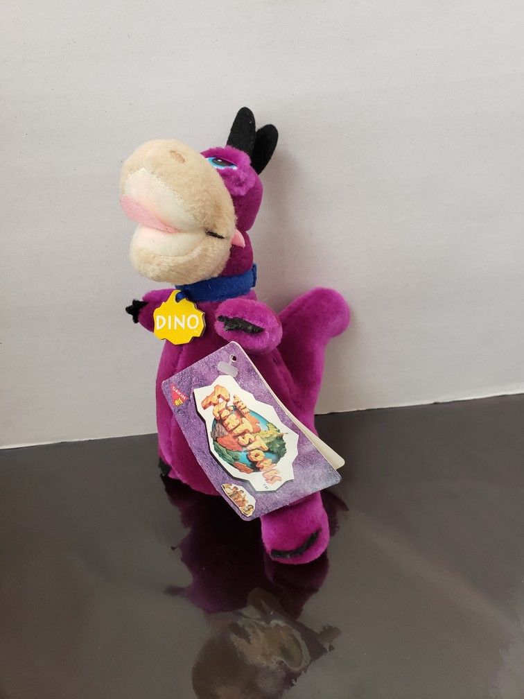 Flintstones Purple Dino Dinosaur Plush Dankin Hanna Barbera From The Movie 8"