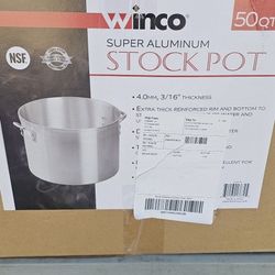 Used WinCo Super Aluminum 50 Quart 4 Mm Stock Pot