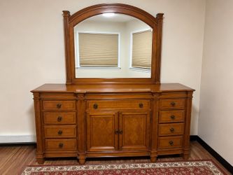 Dresser with mirror