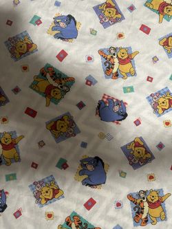 Vintage Winnie the Pooh Crib sheet