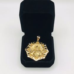 14k DOBLE SIDED PENDANT 