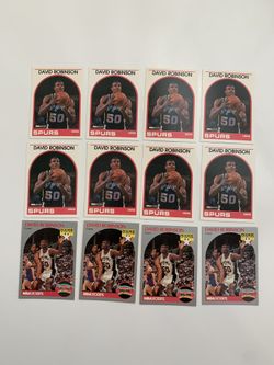 12 David Robinson Rookie & Rookie Of The Year Hoops Basketball Cards