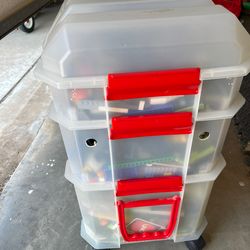 Huge 50lb+ Building Toy Lot - LEGO, Technic, Bionicle, & K'Nex