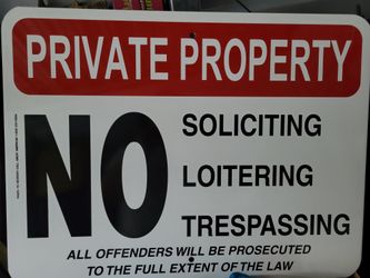 Private Property SIGN