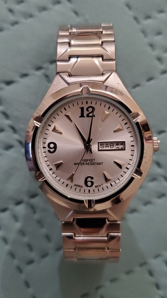 Watch Base Metal Bezel IF281, Japan Movement FMDXGE 004, 100 feet water resistant, Expansion Band