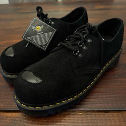 Dr. Martens 1461 Bex Steel Toe Suede Oxford Shoes