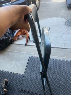 Metal folding chair