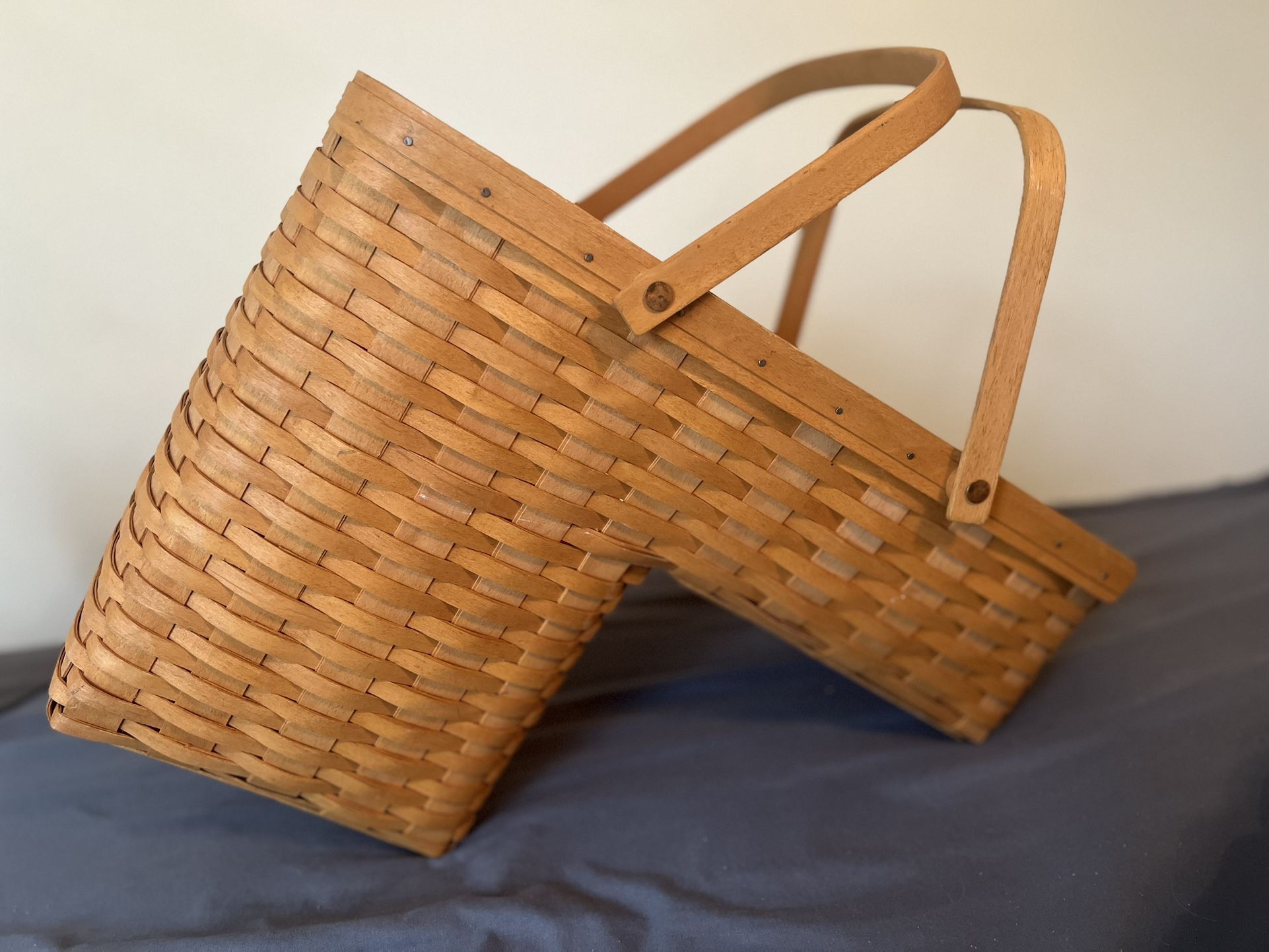 Longaberger “Step It Up” Stair Basket 1997 Signed