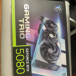 MSI RTX 5080 Gaming Trio.  Perfect condition.