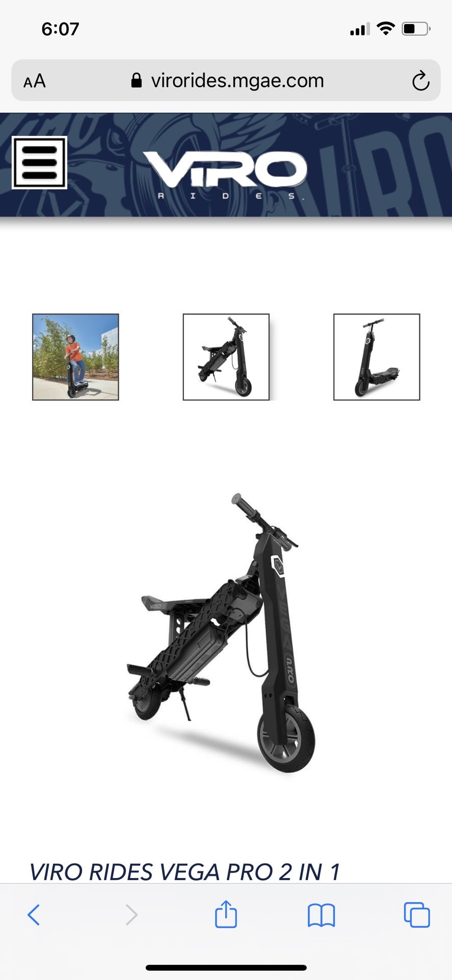 Viro Vega Pro- Electric Scooter