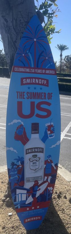 5’8” Surfboard … Promotional Or Commemorative Or Actual Use ?? Your Choice … Looks Great ! Furnishing Item maybe 🌊 HB location